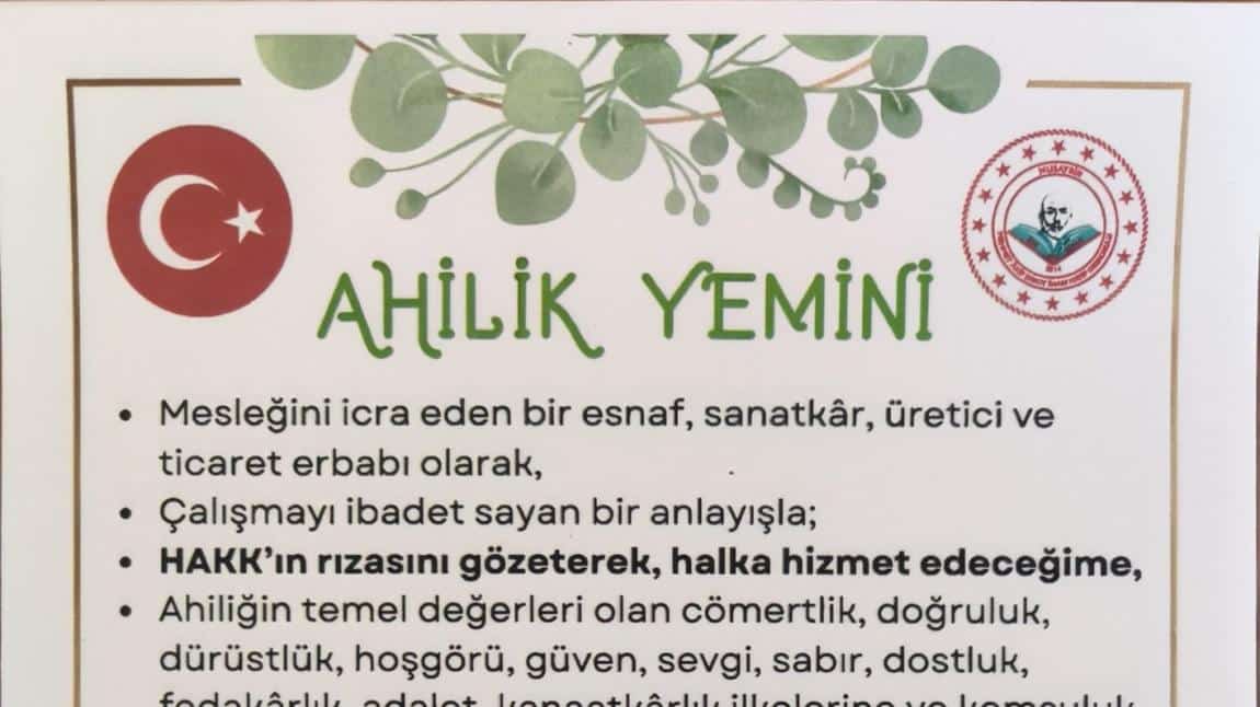 AHİLİK HAFTASINI KUTLADIK